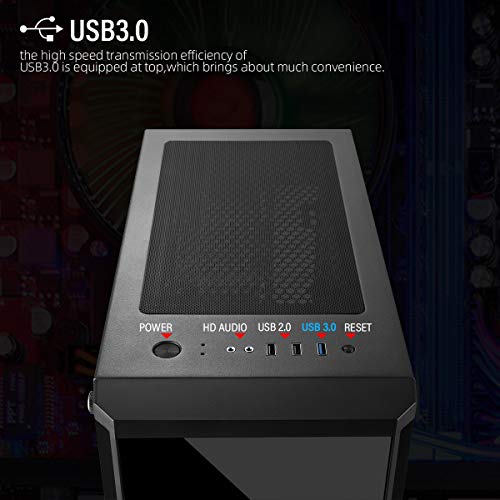 GOLDEN FIELD Z20 Computer Case ATX Gaming PC Case E-ATX/ATX/ITX/M-ATX ...