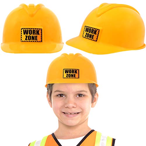AnapoliZ Kids Construction Hat Yellow, Plastic Childrens Hard Hat