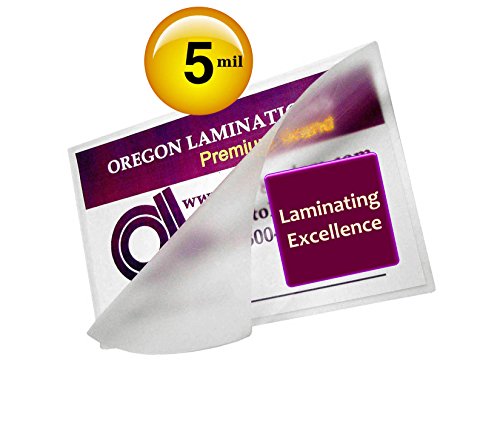 Qty 500 Postal Card Laminating Pouches 3-9/16 x 5-5/16 Hot Laminator Sleeves 5 Mil