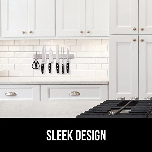 Gorilla Grip Stainless Steel Knife Holder, Heavy Duty Strip for Knives, Wall or