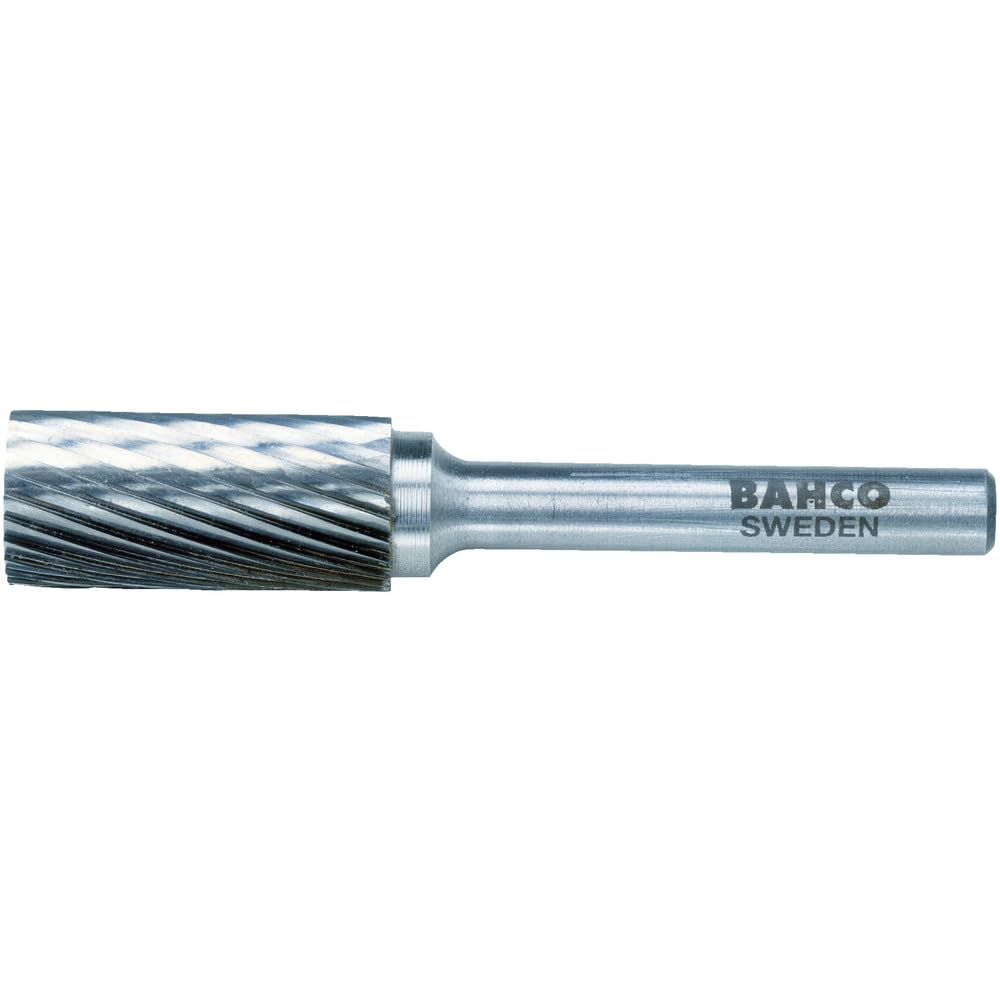 Bahco A0616M06E Cylindrical E-Cut Rotary Burr, Silver, Medium, 6 x 50 mm