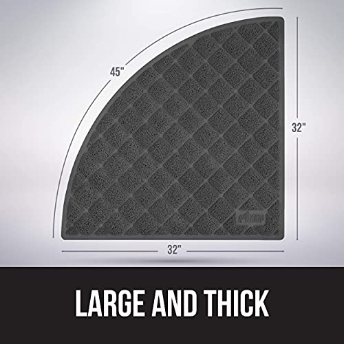 Gorilla Grip Thick Cat Litter Trapping Mat, 32x32, Less Waste, Traps Mess from Box for Cleaner