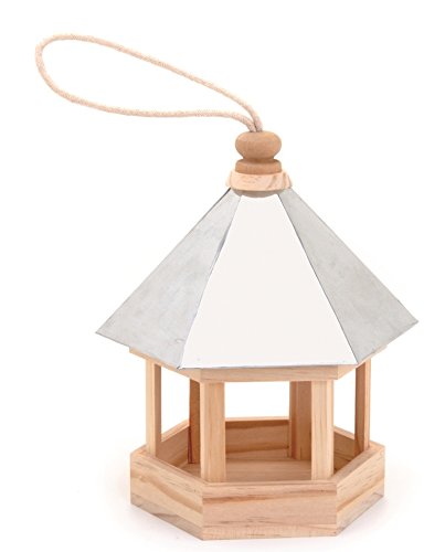 Glorex FSC Bird House, Wood, natural, 19 x 13.5 x 24 cm