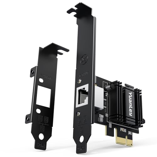 Carte Réseau PCIe 10G, Carte Ethernet YuanLey 10G Base-T Avec Contrôleur Realtek RTL8127AT, Adaptateur Ethernet PCIe Vers RJ45 10Gb NIC Compatible Avec PCI Express X1, X4, X8, X16, Prise En Charge WOL
