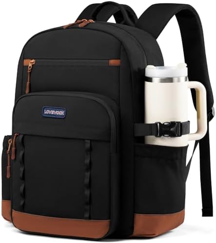 Quilted Laptop Backpack Tumbler Holder 15.6 Inch Work Travel College Bag Black Amazon.com: BAGSMART College Laptop Backpack, Travel  main image 4