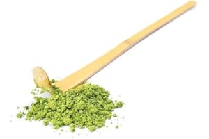 Bamboo Matcha Scoop, Japanese Chashaku Hooked Green Tea Spoon for Tea Ceremony, Tea Scoops, Coffee, Tea and Espresso (18cm)