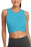 Sanutch Womens Crop Top Fitness Workout Tops for