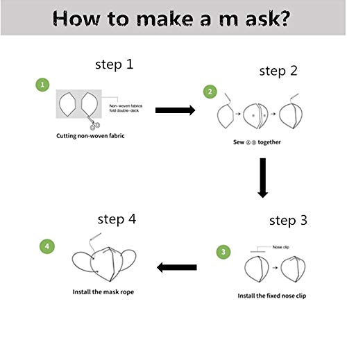 Dormily 10 Yards Elastic for M Asks Elastic Bands for Sewing Elastic String Cord 1/4\