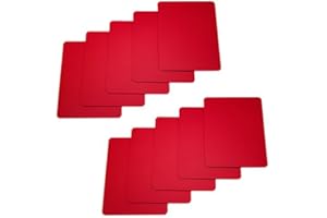 Merz67 Lot 10 Casino Quality Cut Cards (Red, Poker)
