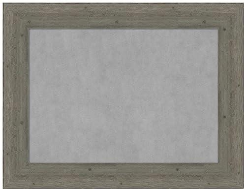 Amanti Art Grey Framed Magnetic Board 27x35 Medium Vision Board for use with Ma…