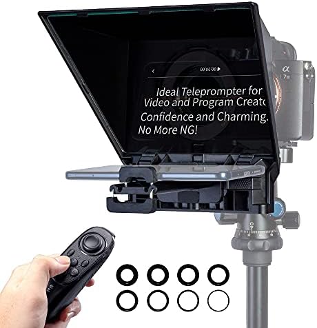 thumbnail image 2 of Professional Teleprompter For Tablet & Smartphone - Portable Video Recording Kit 2 of 9