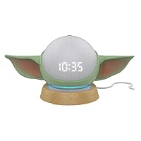 Echo Dot (4th Gen) Smart Speaker with clock - Glacier White with The Mandalorian Baby GroguTM-inspired Stand for Amazon Echo Dot (4th Gen)