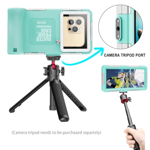 Shellbox Waterproof Smartphone Pouch IPX8 Waterproof Phone Pouch Compatible with iPhone 17e 17 Pro 17 Air 17 Pro Max 16 15 14 13 Pro Max Samsung S26 S26 Plus S25 S24