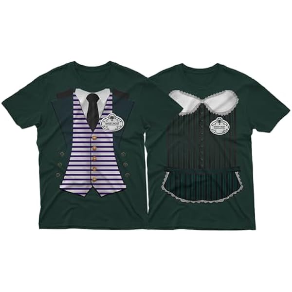 haunted mansion dress shirt Haunted Mansion Ghost Host Button Shirt Shorts, Butler Halloween Costume  Set, Spooky Disneyland Outfit, Haunted Ride Cosplay for Men