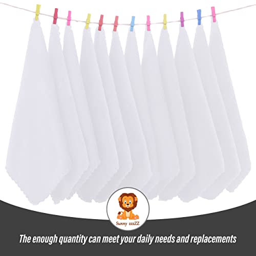 Ultra Soft 24 Pack Baby Washcloths 10x10 Inches Coral Fleece Extra
