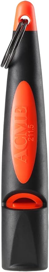 ACME Alpha Dog Whistle No. 210.5 with Free Band Matte Black Long Range Recall view 3