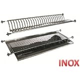 Kit Scolapiatti Da Incasso In Acciaio Inox – Per Pensili Da 80 Cm, Design Moderno, Resistente E Facile Da Installare
