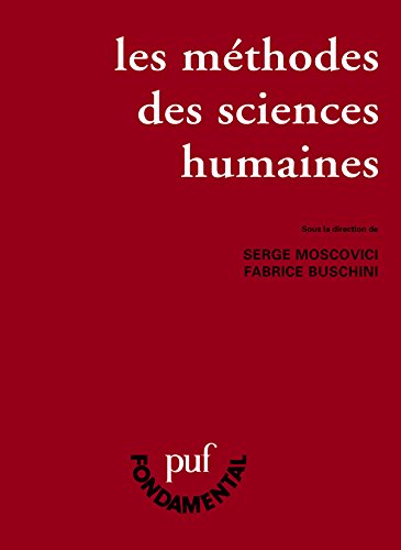 Les  méthodes des sciences humaines