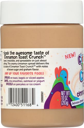 CINNAMON TOAST CRUNCH CREAMY CINNAMON SPREAD, 10 OUNCE
