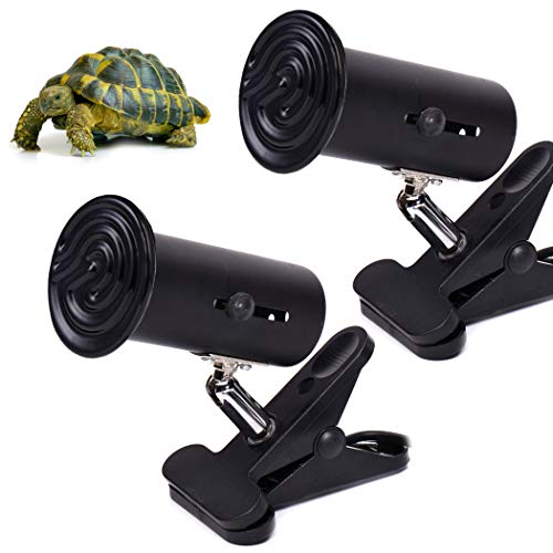 2Pack 100W Reptile Infrared Ceramic Heat Lamp Heat and Light for