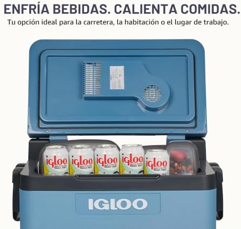 Nevera térmica pasiva IP42 de 42 l, Caja térmica Azul Hielo, Caja de Hielo para Camping y Ocio, Festivales y Eventos, Vida Cotidiana y Ocupacional