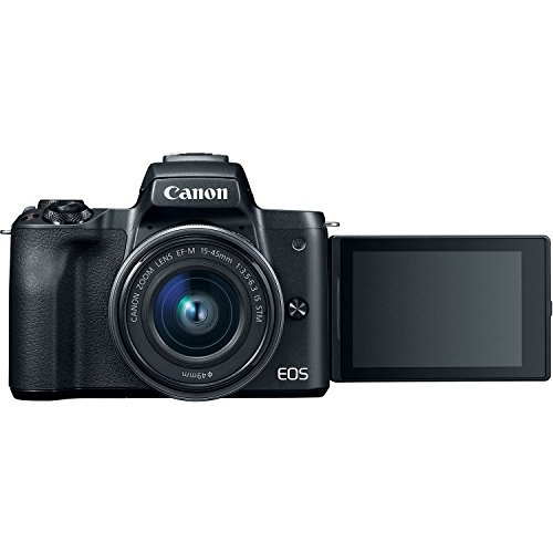 Canon EOS M50 Mirrorless Digital Camera with EF-M 15-45mm Lens 4K Video