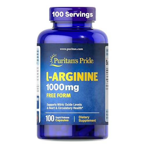Puritans Pride L-arginine 1000 Mg Capsules, 100 Count