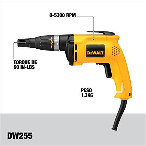 DEWALT Drywall Screw Gun, 6.0Amp (DW255) Pricepulse