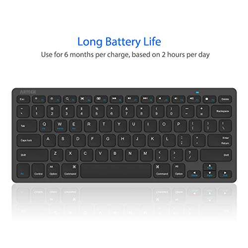 Arteck UltraSlim Bluetooth Keyboard Compatible with iPad 10.2inch