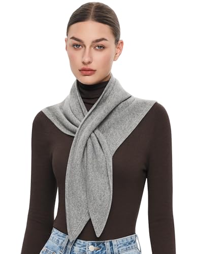 PULI Women's 100% Wool Triangle Scarf Neck Warmer Winter Fashion Accessories Gift Package