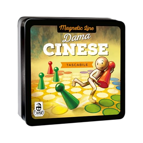 Cranio Creations - Magnetic Line, Dama Cinese - Un Grande Classico In Versione Tascabile E Magnetica - 2-4 Giocatori - 10 Minuti – Gioco per Famiglie e Amici – Età 6+ - Edizione in Lingua Italiana