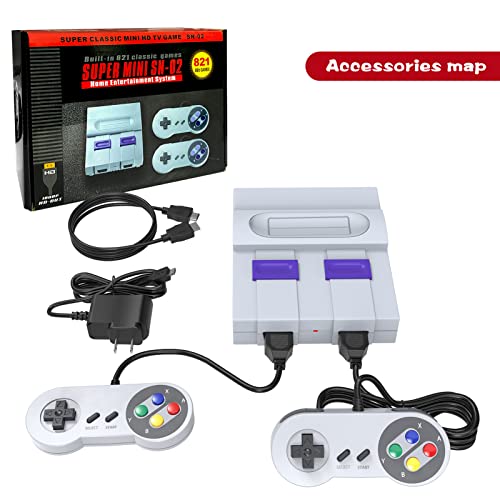MEEPHONG Retro Game Console HDMI with Built in 821 Games,Super