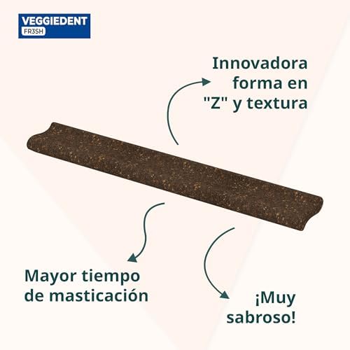 ® FR3SH™ Snack Dental para Perros Medianos 10-30kg | Control de la Placa y Sarro | Aliento Fresco y Saludable con Tecnología FR3SH™ | Cuidado Dental Diario | 15 Unidades