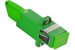 Elfcam - Simplex E2000/APC Female to SC/APC Female Singlemode Fiber Optic Cable Adapter, Pack of 1