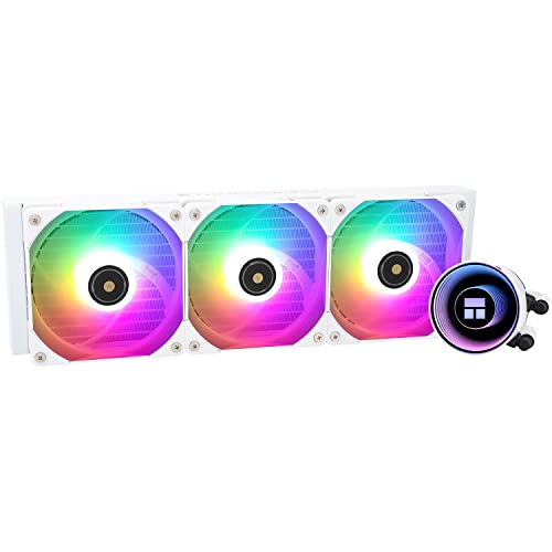 Thermalright Frozen Notte 360 WHITE ARGB V2 Wasserkühlung CPU-Kühler,360 White CPU-Kühler Spezifikationen,3 PWM-Lüfter, S-FDB-Lager, Geeignet für AMD: