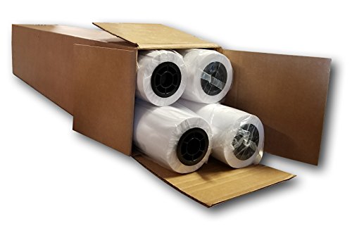 BigJet Aqueous Bond Paper, Engineering Paper, CAD Inkjet Plotter Paper (4-pack) - 24" x 150'
