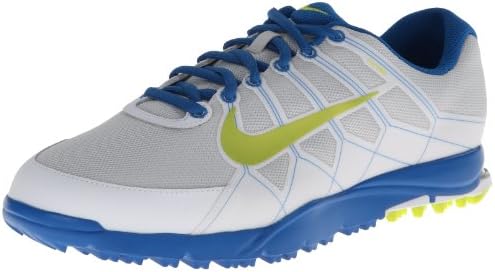 Nike Golf Men’s Nike AIR Range WP II-M, Pure Platinum/Military Blue/White/Venom Green, 8 M US