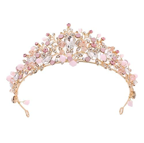 LEEMASING Bride Crown Wedding Tiara Bridal Jewelry Girl Headdress Princess Luxury Elegant For Women Birthday Pageant Wedding Prom