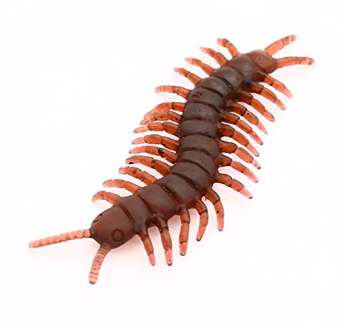 LovesTown 50 pcs Fake Centipedes,Toy Centipede Plastic Centipede Joke Toys for Prank Stuff Party Supplies