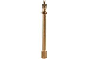 Valve Stem Extension Pole, 140mm Brass Auto Tire Valve Extension Adaptor for Motorcycle, Bike, Mower and Scooter (100mm)