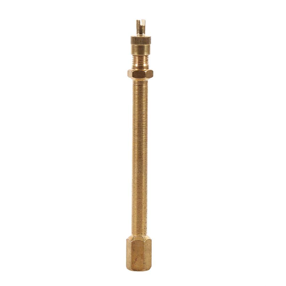 140mm Brass Tyre Valve Extension for Motorcycle, Bike, Mower and Scooter (100mm)