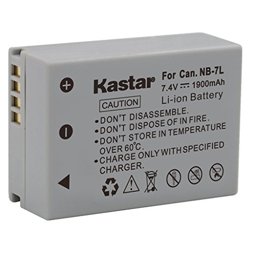 Kastar Battery (1-Pack) for Canon NB-7L, CB-2LZE work with Canon PowerShot G10, PowerShot G11, PowerShot G12, PowerShot SX30 IS Digital Cameras