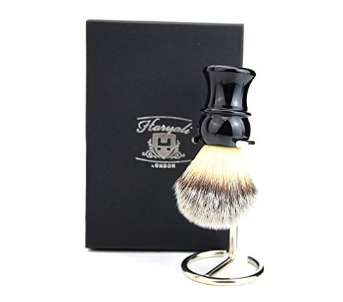 Light Weight Brush Synthetic Hair Men's Best Shaving Brush & Brush Holder