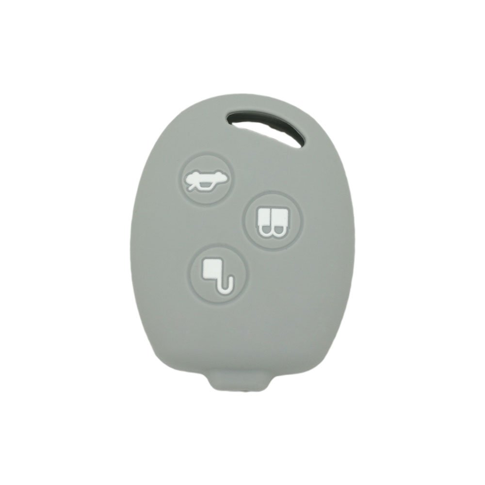 BROVACS Silicone Cover Protector Case Holder Skin Jacket Compatible with FORD 3 Button Remote Key Fob CV2707 Grey