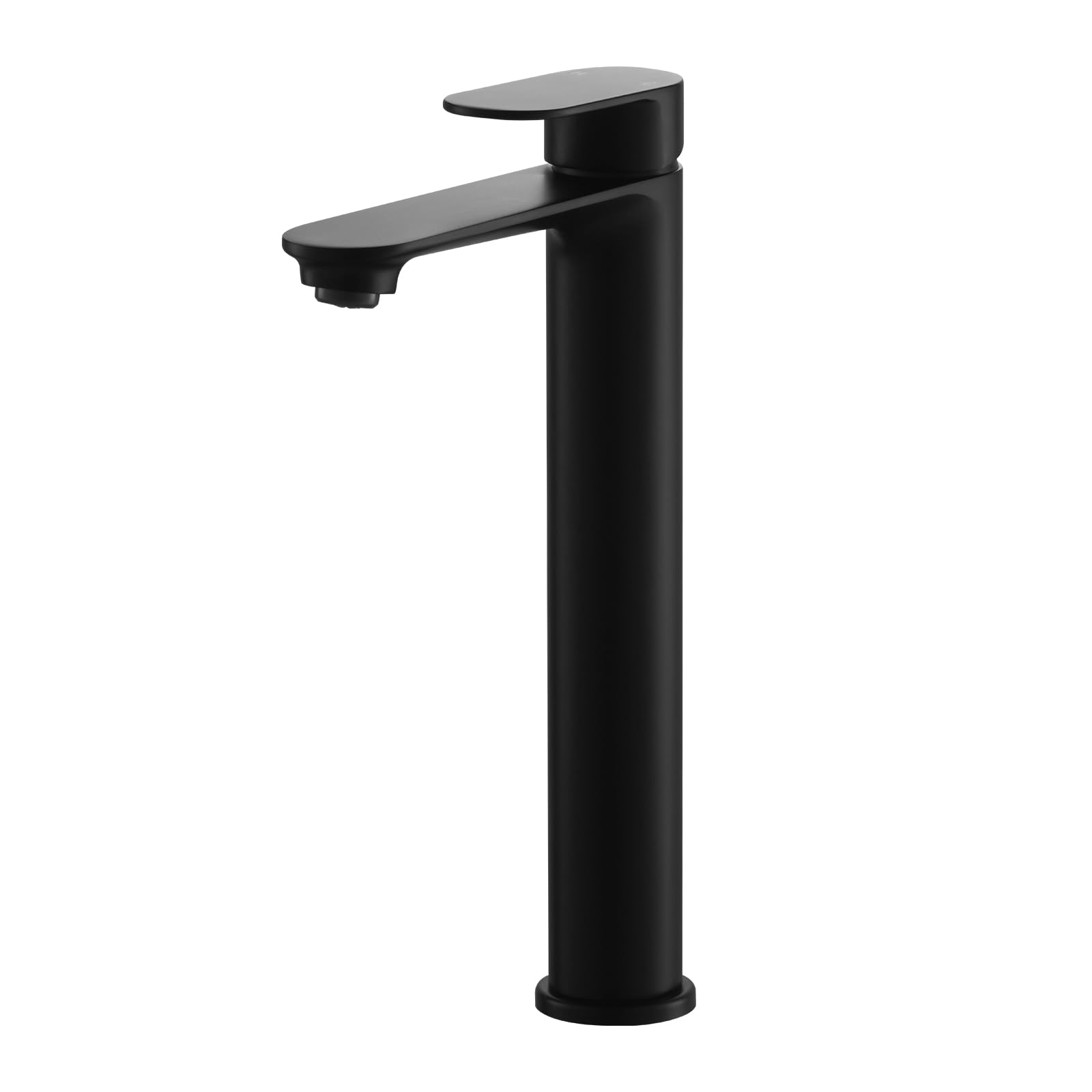 High Rise Basin Mixer Taps, BATHWEST Tall Bathroom Sink Taps Modern Monobloc Single Handle Brass 072LBK (Black)