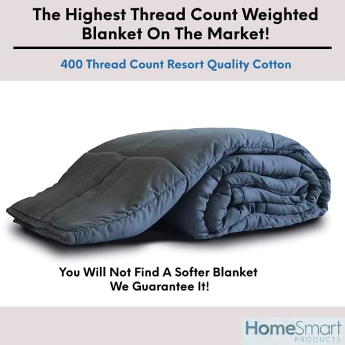 HomeSmart Products Weighted Blanket 15lbs 60x80 (Provides Medium