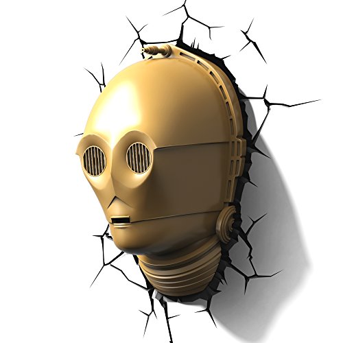 3D Light Fx Star Wars C-3Po 3D Deco Led Wall Light (7091328790370)