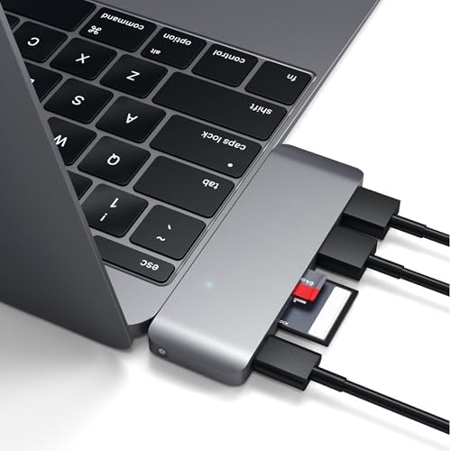 Hub USB C 5 in 1 Combo, USB C Dati e Ricarica, Grigio Siderale