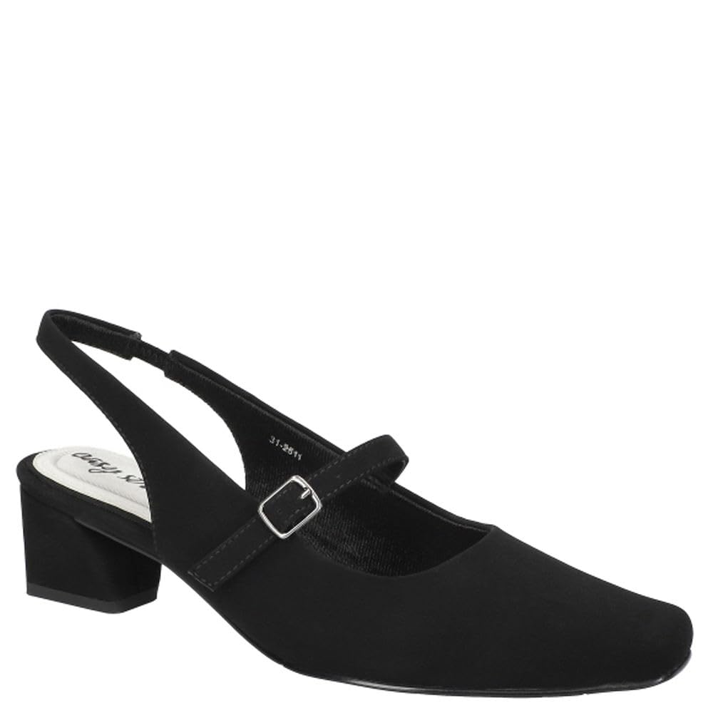 Easy Street Women’s Cameo Pump, Black Lamy, 6.5