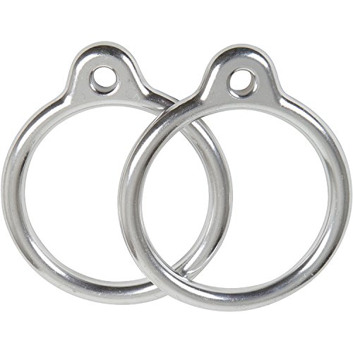 Swing Set Stuff Aluminum Round Trapeze Rings Pair with SSS Logo Sticker